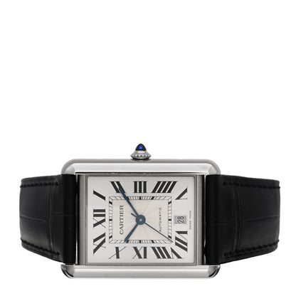 Cartier Stainless Steel Alligator 31mm Tank Solo Automatic Watch 2 of 5