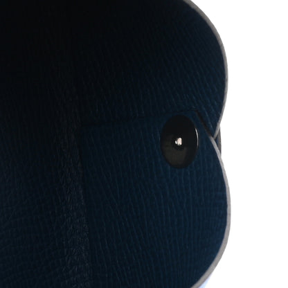 Hermes Epsom Verso Calvi Card Case Bleu Hydra Deep Blue 5 of 7