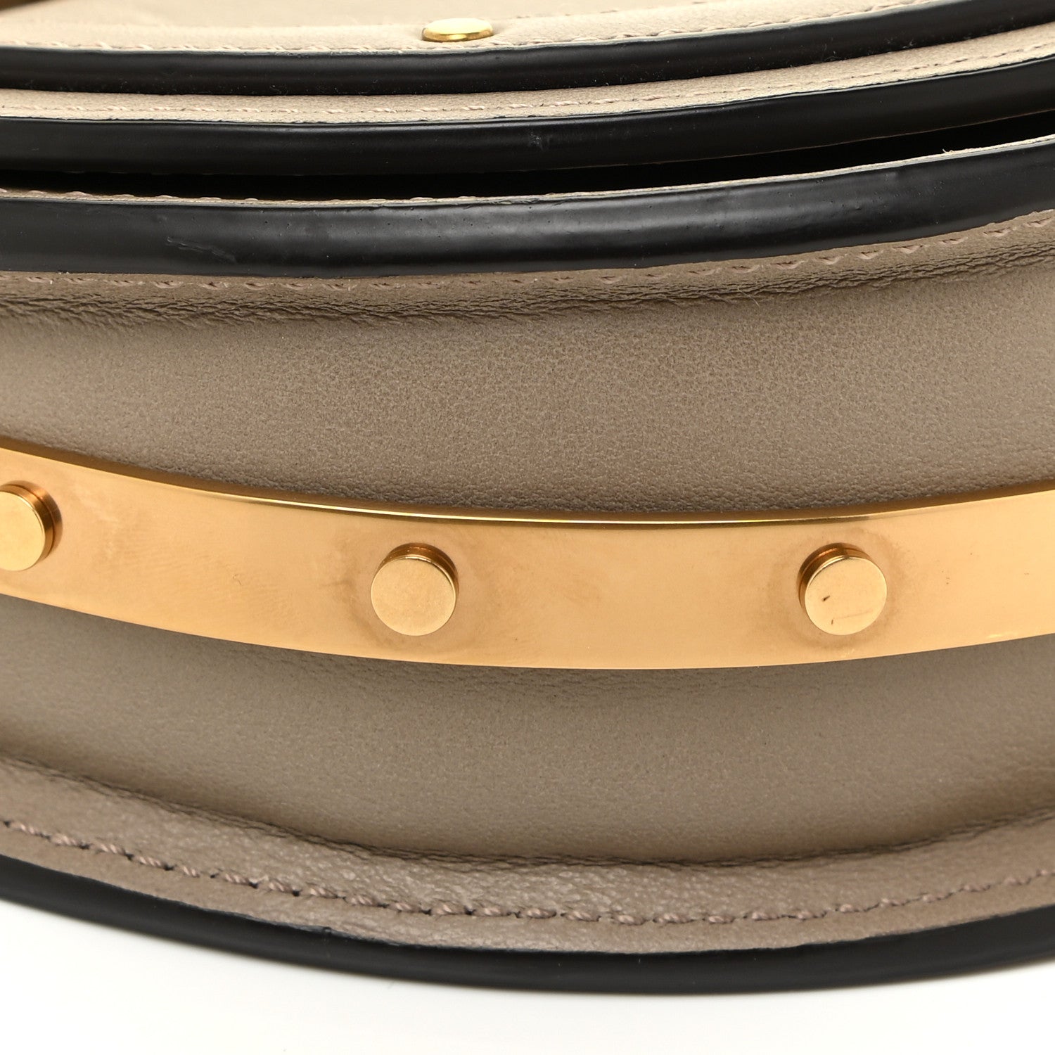 Chloe Calfskin Small Nile Bracelet Minaudiere Bag Motty Grey 9 of 15