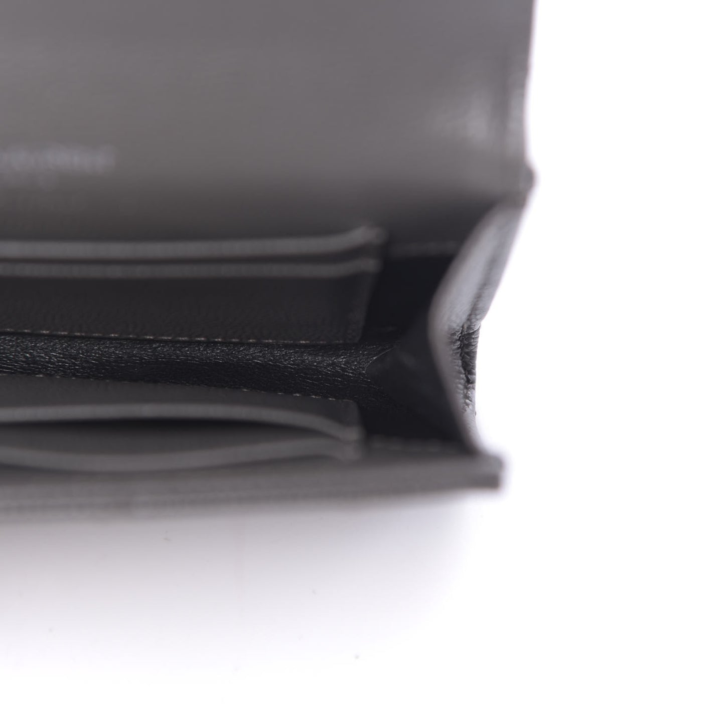 Grain De Poudre Matelasse Chevron Small Monogram Envelope Wallet Earth