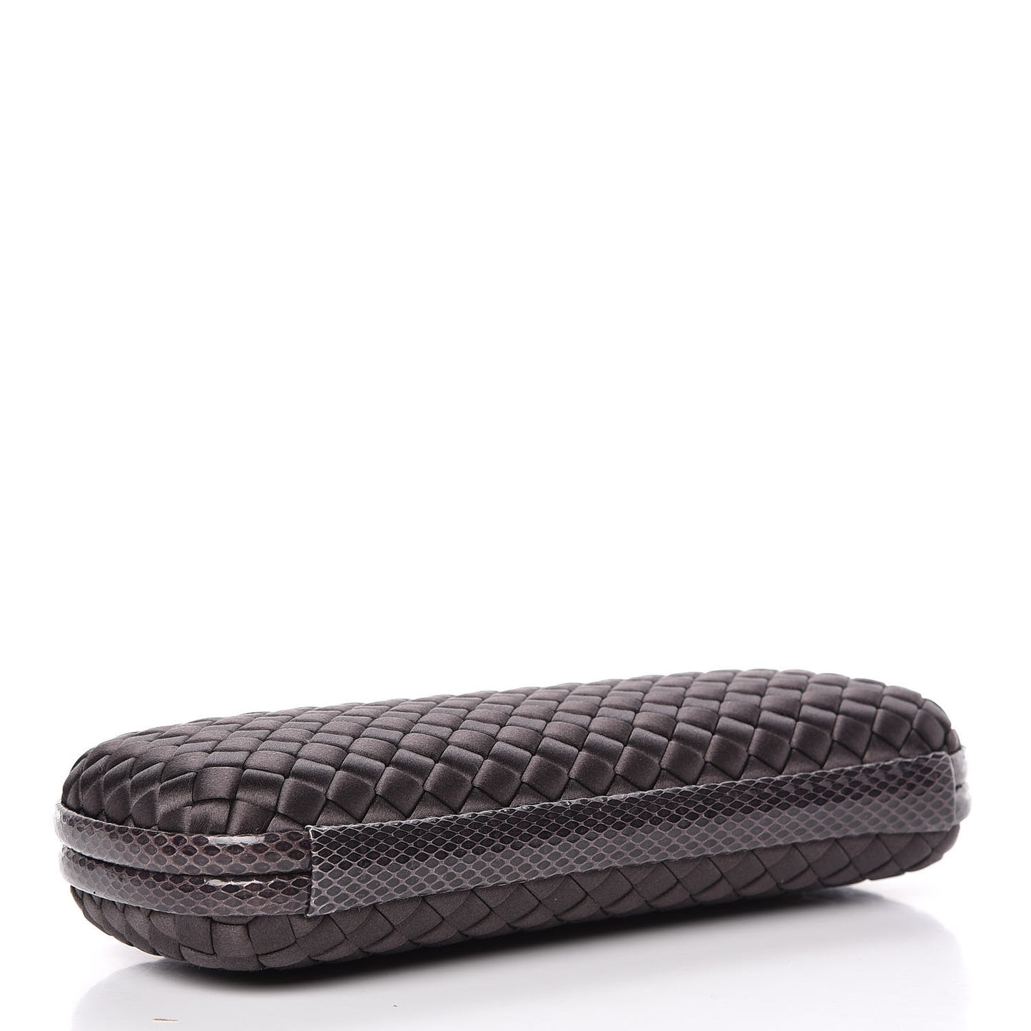 Satin Intreccio Impero Ayers Stretch Knot Clutch Quetsche