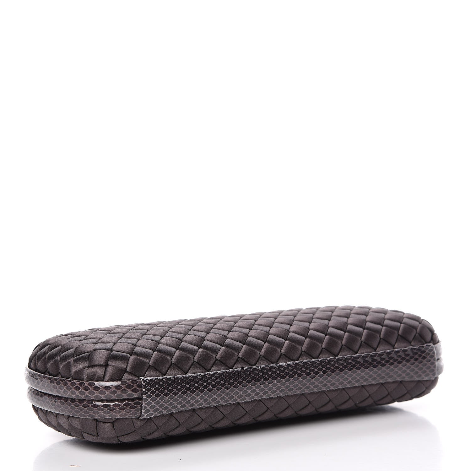 Bottega Veneta Satin Intreccio Impero Ayers Stretch Knot Clutch Quetsche 4 of 9