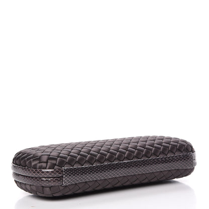 Bottega Veneta Satin Intreccio Impero Ayers Stretch Knot Clutch Quetsche 4 of 9