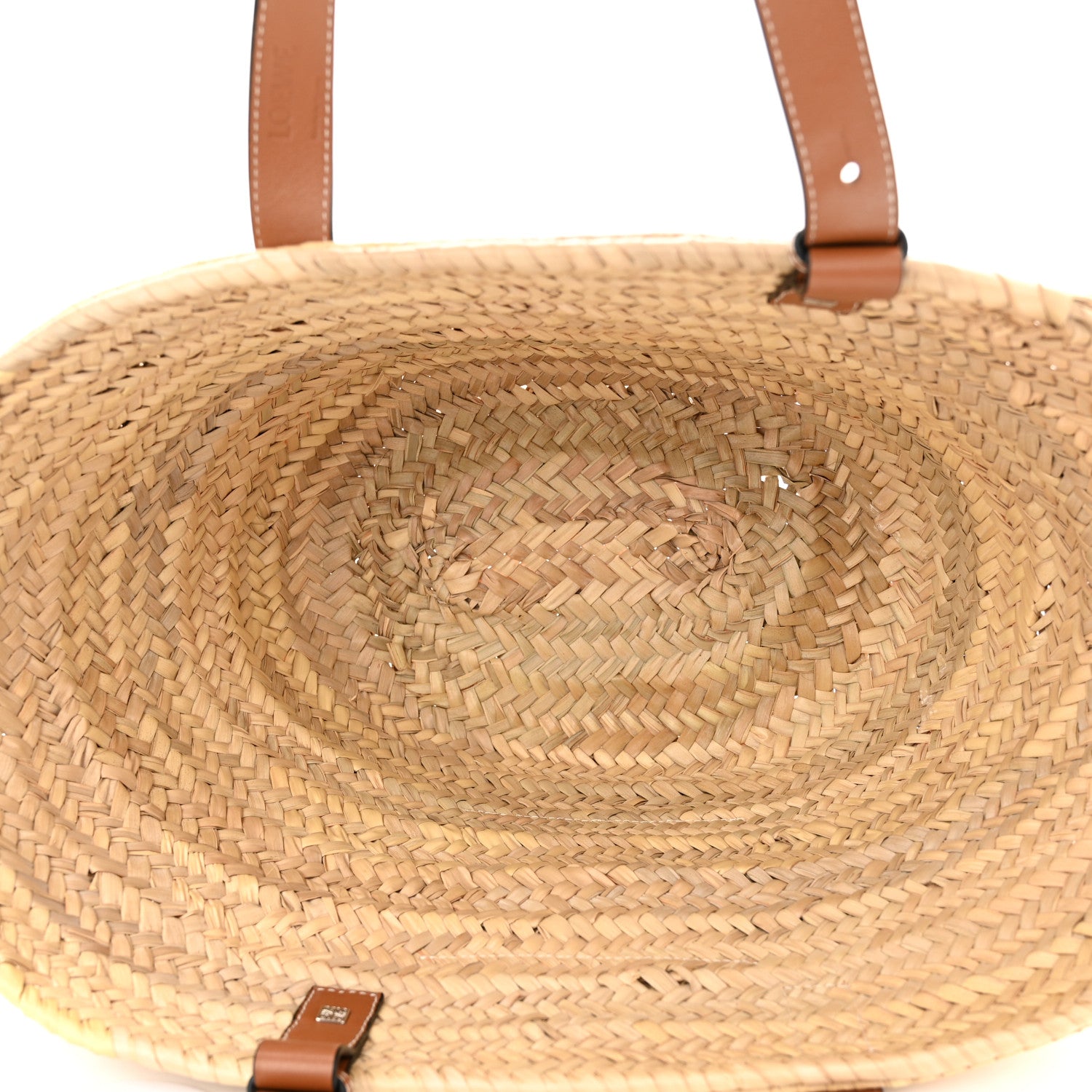 Loewe Raffia Basket Tote Bag Natural Tan 6 of 16