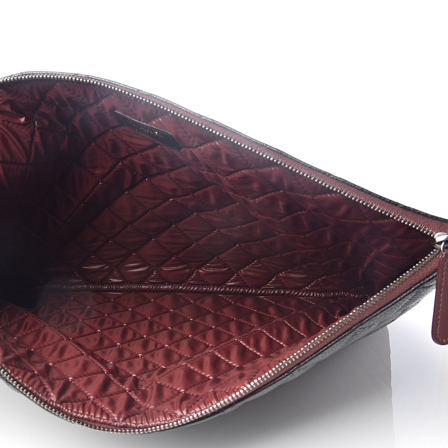 Chanel Caviar Quilted Large Cosmetic Case Black 5 of 8