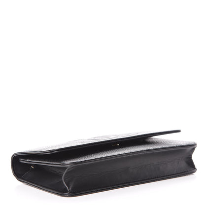 Chanel Caviar Timeless CC Wallet On Chain WOC Black 4 of 14