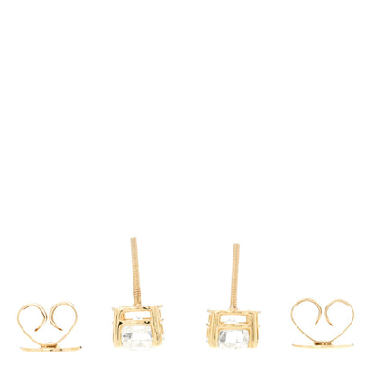Parker & West by FASHIONPHILE PARKER & WEST 18K Yellow Gold Diamond 2.42ctw Solitaire Stud Earrings 3 of 4