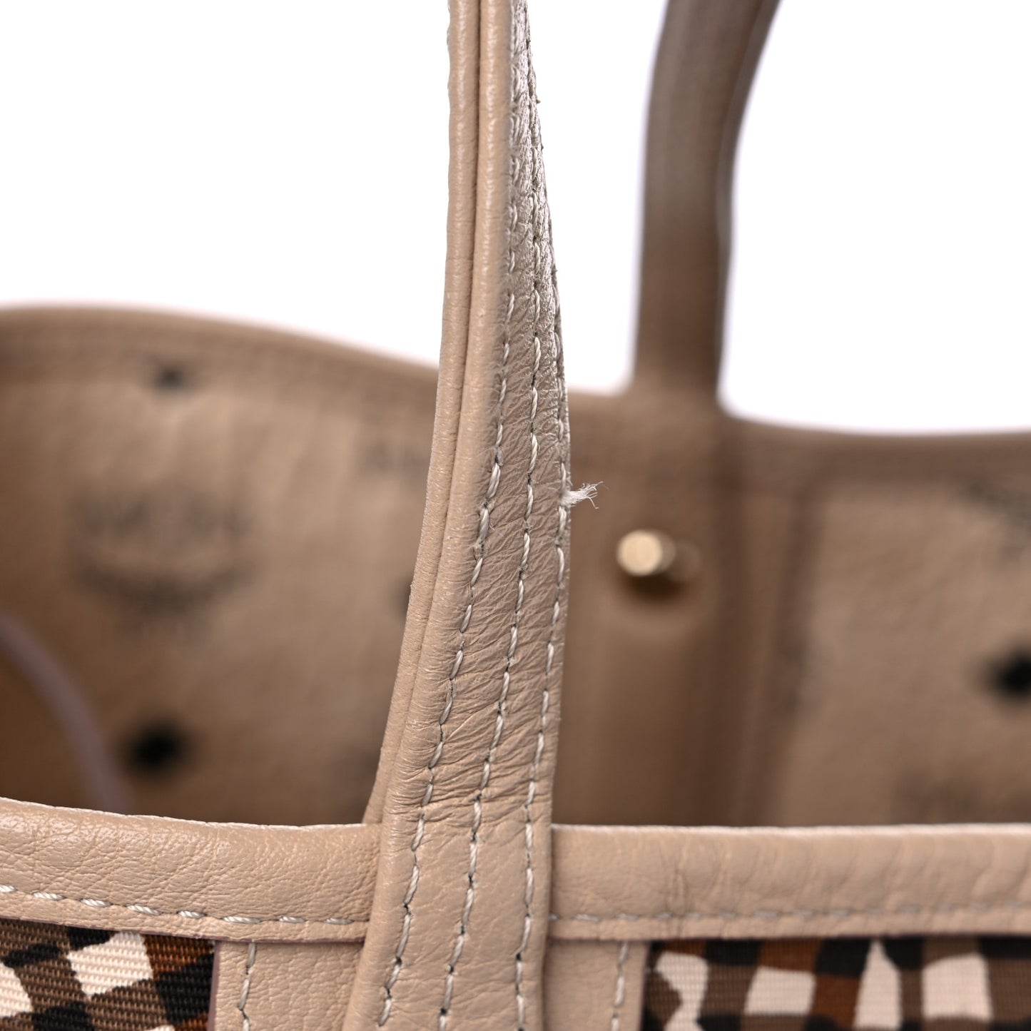 Visetos Medium Liz Reversible Shopper Tote Beige