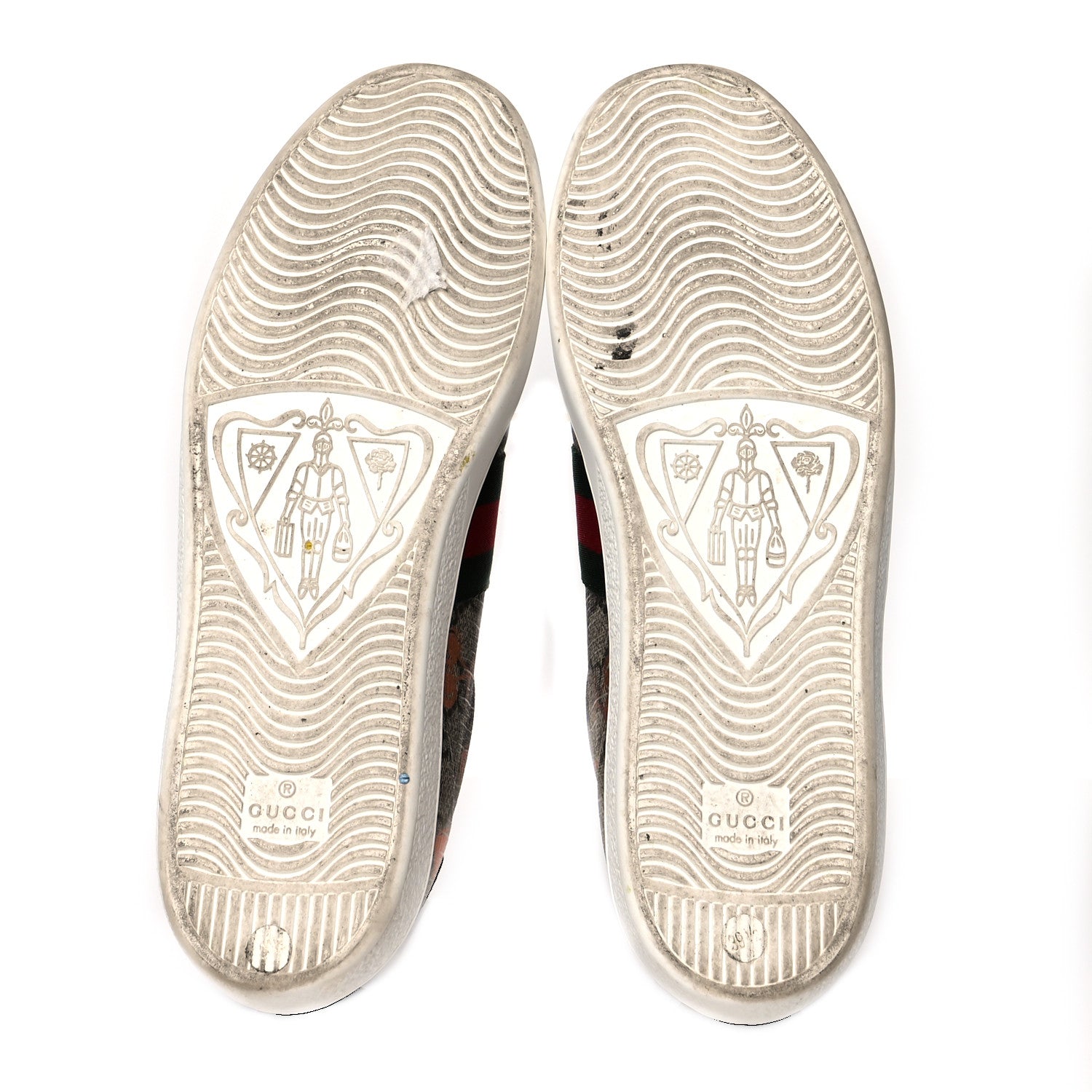 Gucci GG Supreme Monogram Berry Web Womens Ace Sneakers 39.5 Beige Light Copper Black 5 of 9