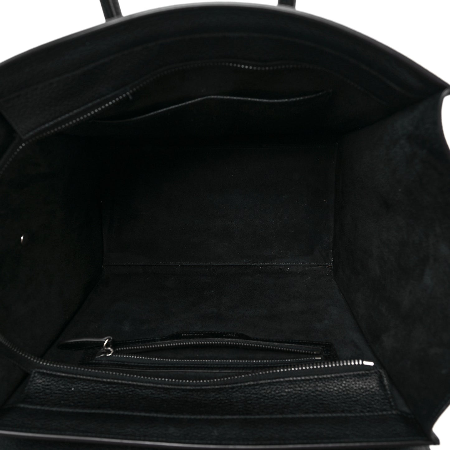 Drummed Calfskin Mini Luggage Black