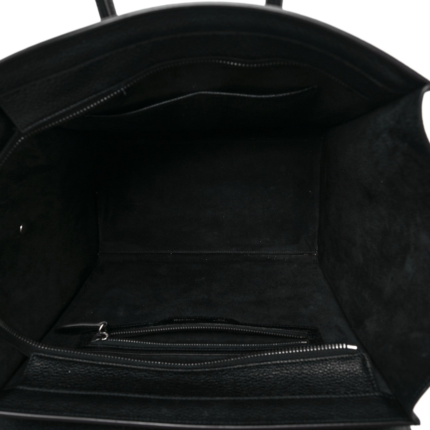Celine Drummed Calfskin Mini Luggage Black 9 of 17