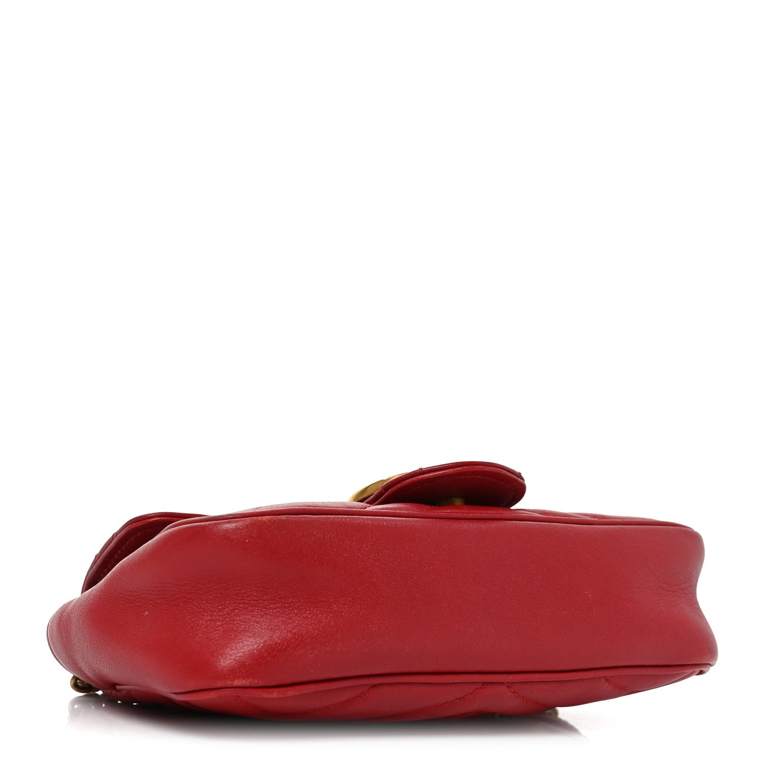 Gucci Calfskin Matelasse Super Mini GG Marmont Shoulder Bag
