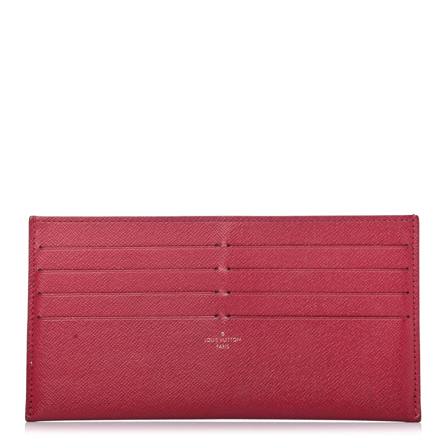 Calfskin Felicie Card Holder Insert Fuchsia