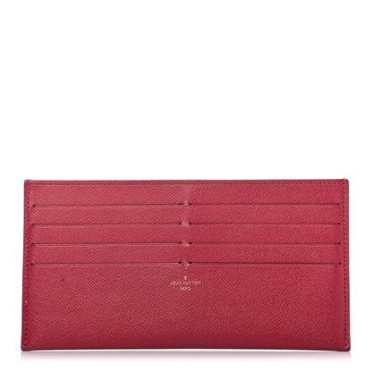Louis Vuitton Calfskin Felicie Card Holder Insert Fuchsia 1 of 5