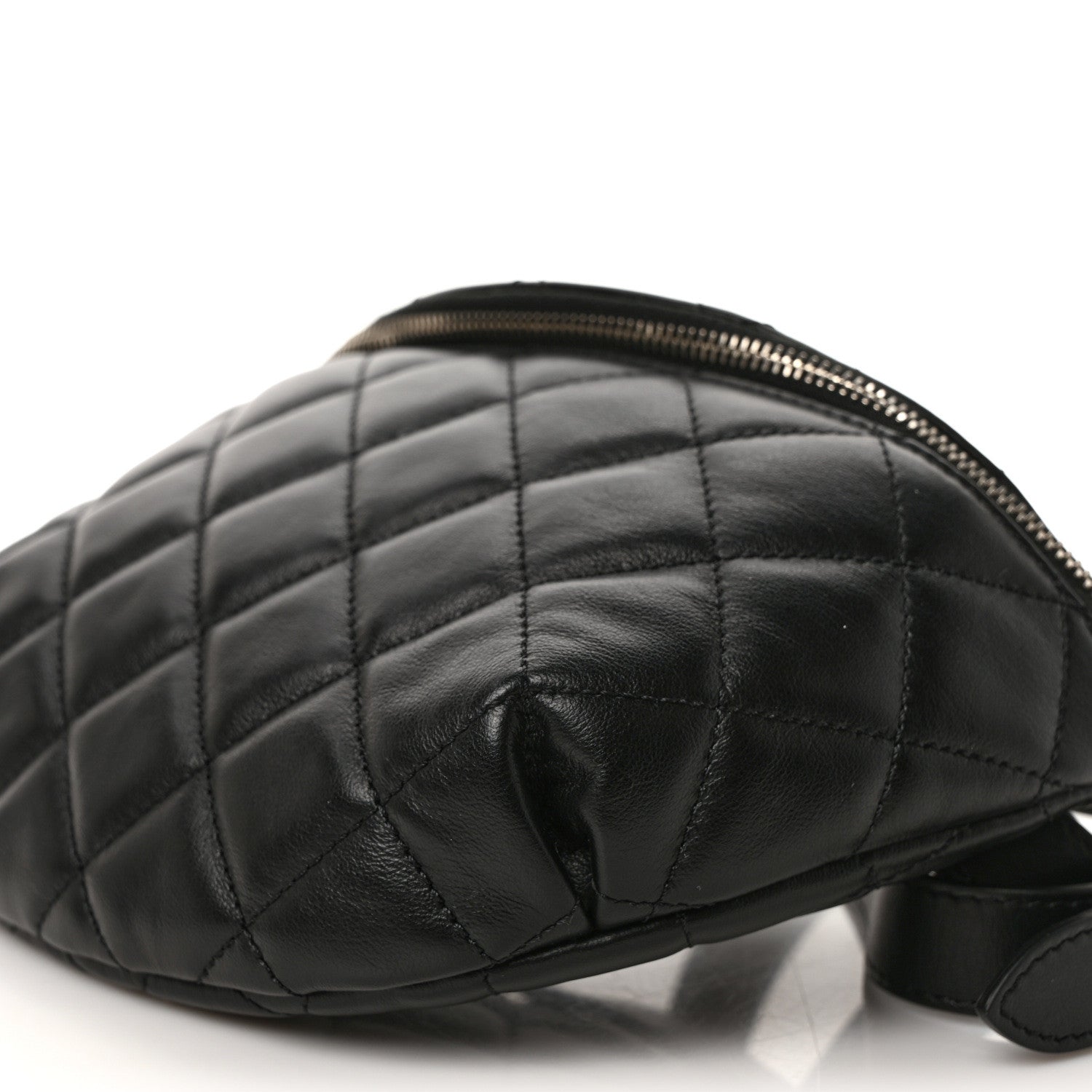 Chanel Lambskin Quilted Waist Belt Bag Black 9 of 9