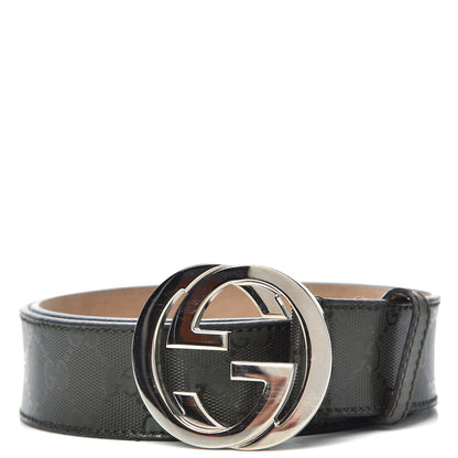 Gucci Imprime Monogram Interlocking G Belt 85 34 Military 1 of 5