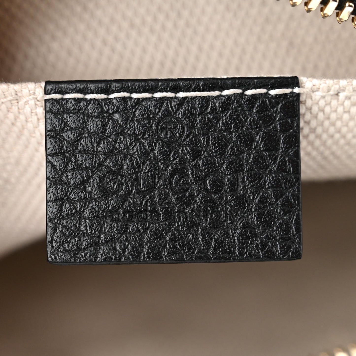 Pebbled Calfskin Small Soho Disco Bag Black