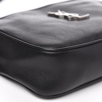 Saint Laurent Grained Lambskin Monogram Lou Camera Bag Black 9 of 10