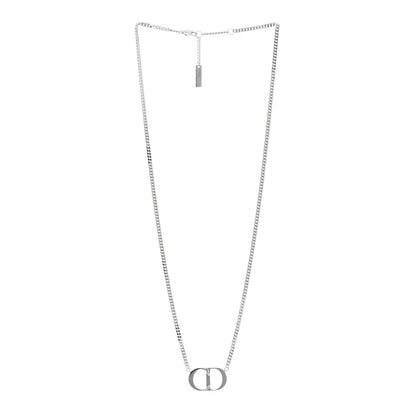 Christian Dior Sterling Silver CD Icon Pendant Necklace 3 of 4