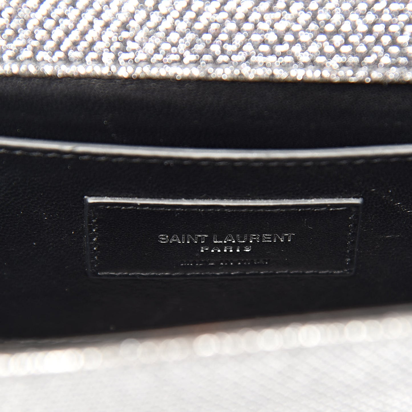 Metallic Canvas Woven Medium Classic Monogram Kate Satchel Silver
