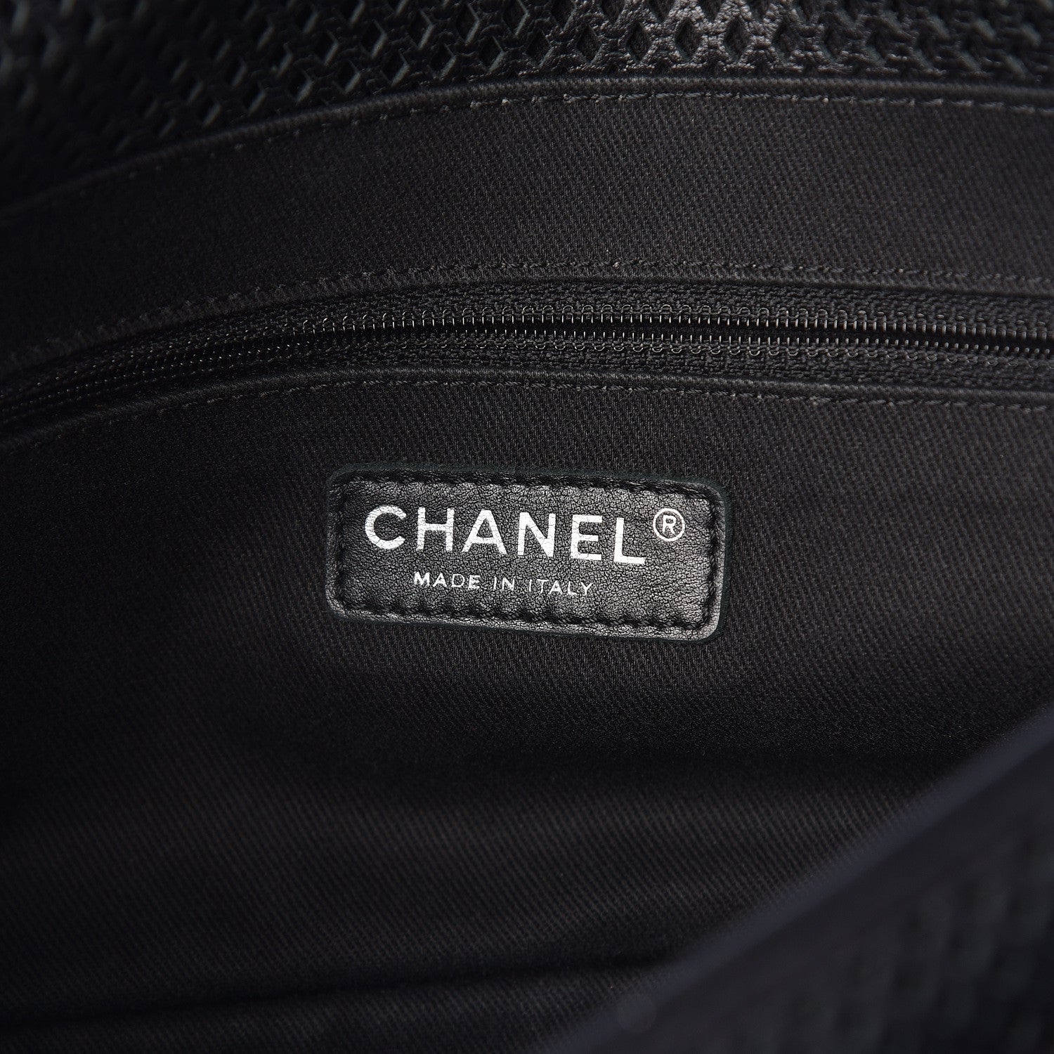 Chanel Perforated Calfskin Large Up In The Air Flap Black 6 of 10