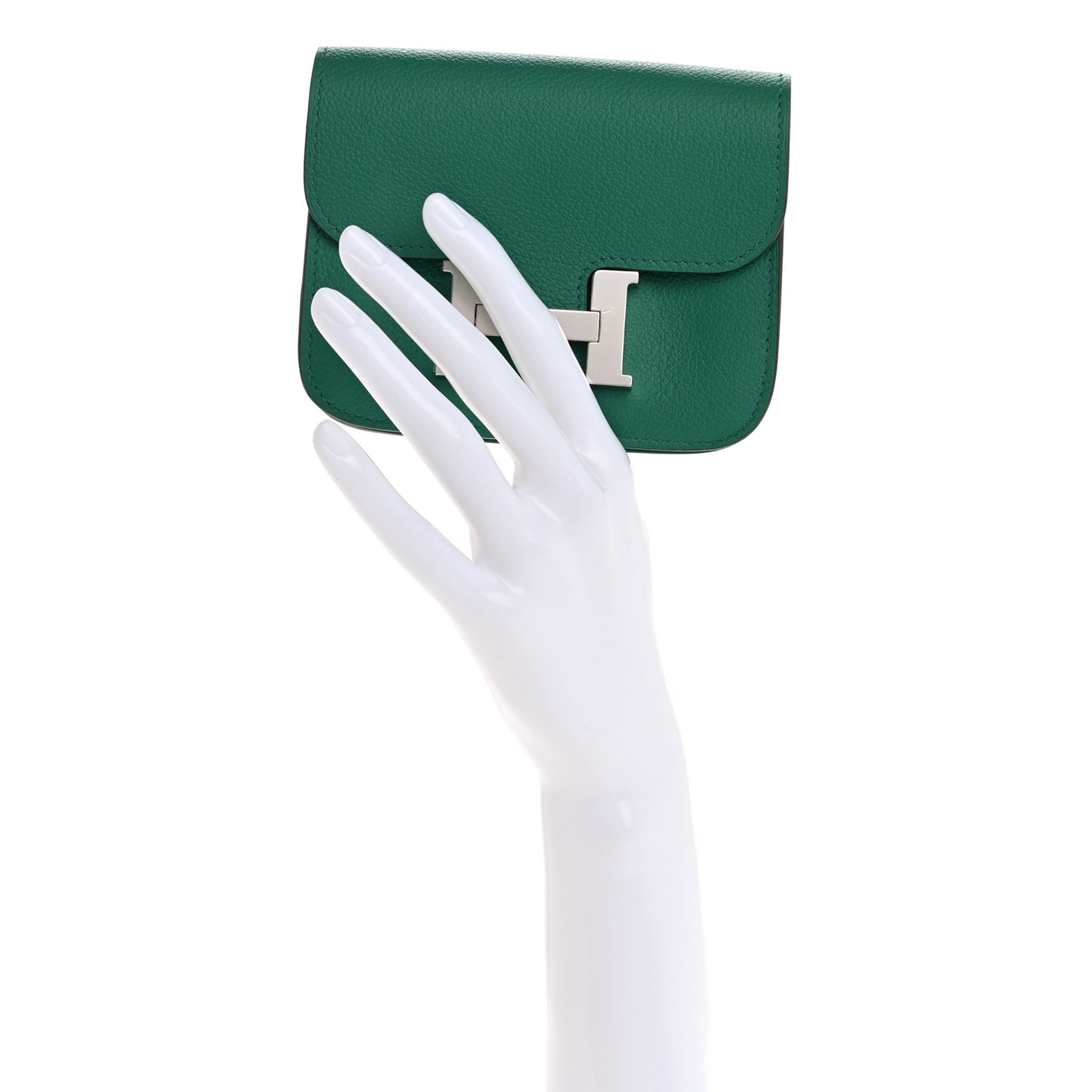 Evercolor Bi-Color Constance Slim Wallet Vert Vertigo Bleu Zanzibar