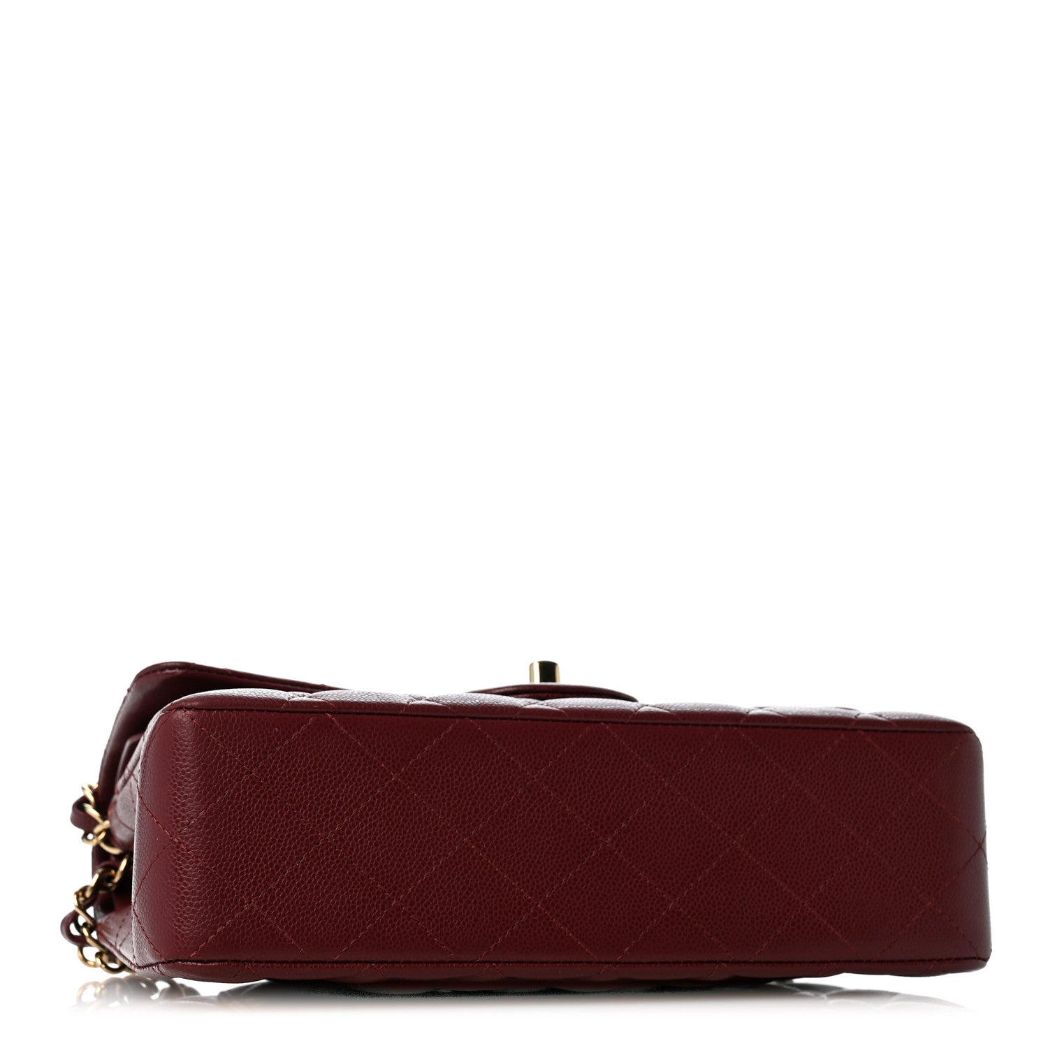 Chanel Caviar Quilted Small Double Flap Burgundy 4 of 13