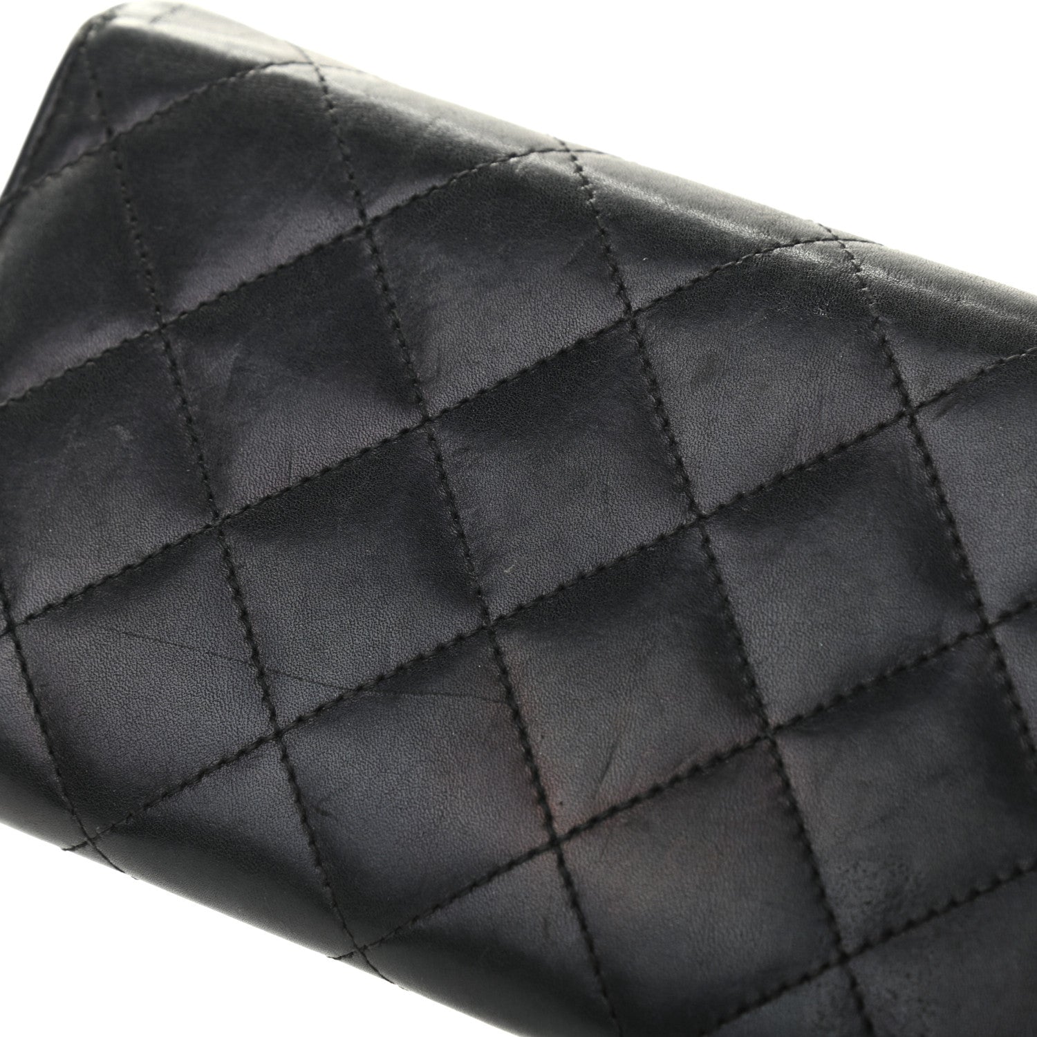 Chanel Calfskin Quilted Cambon Tri-Fold Wallet Black 24 of 25