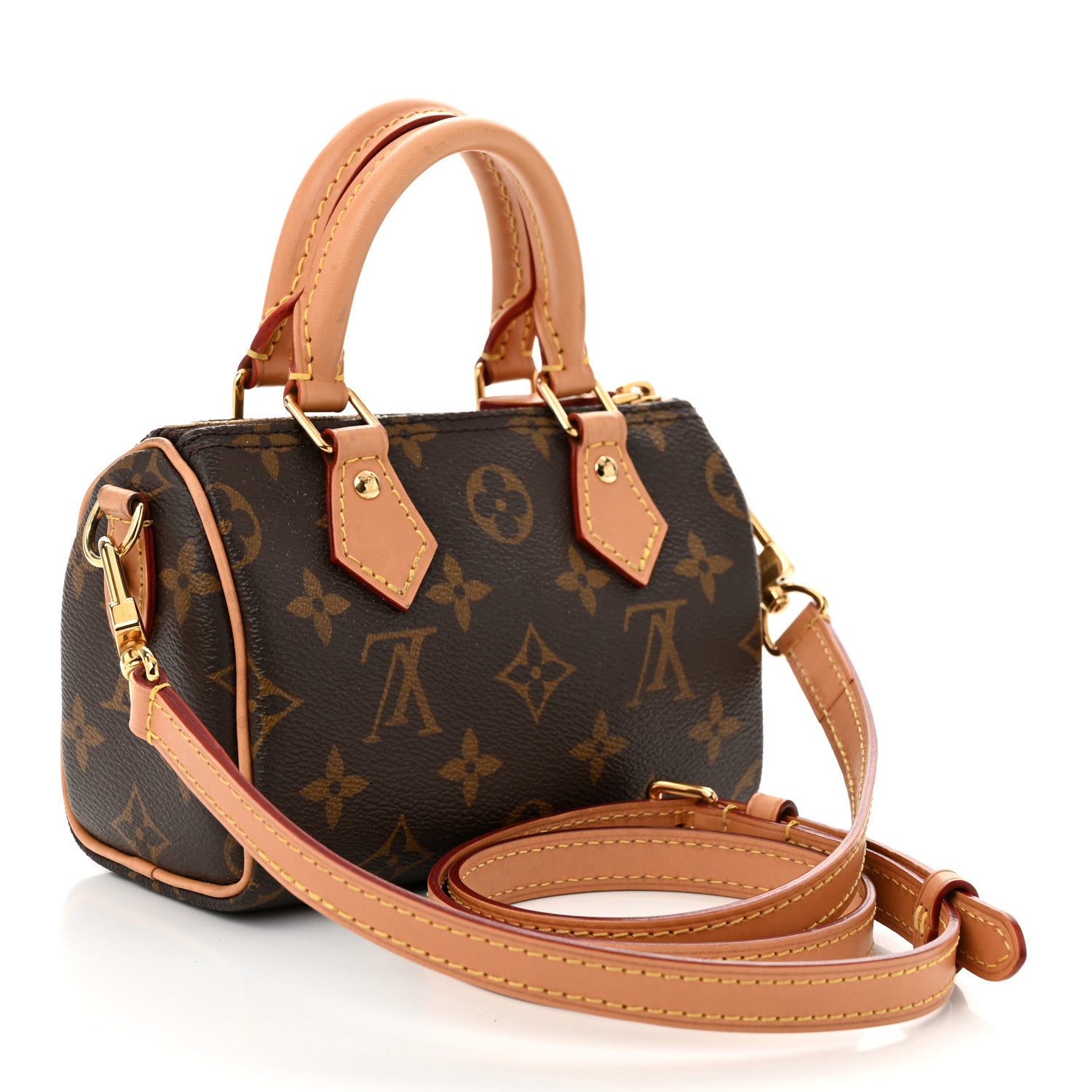 Louis Vuitton Monogram Nano Speedy Bandouliere 3 of 12