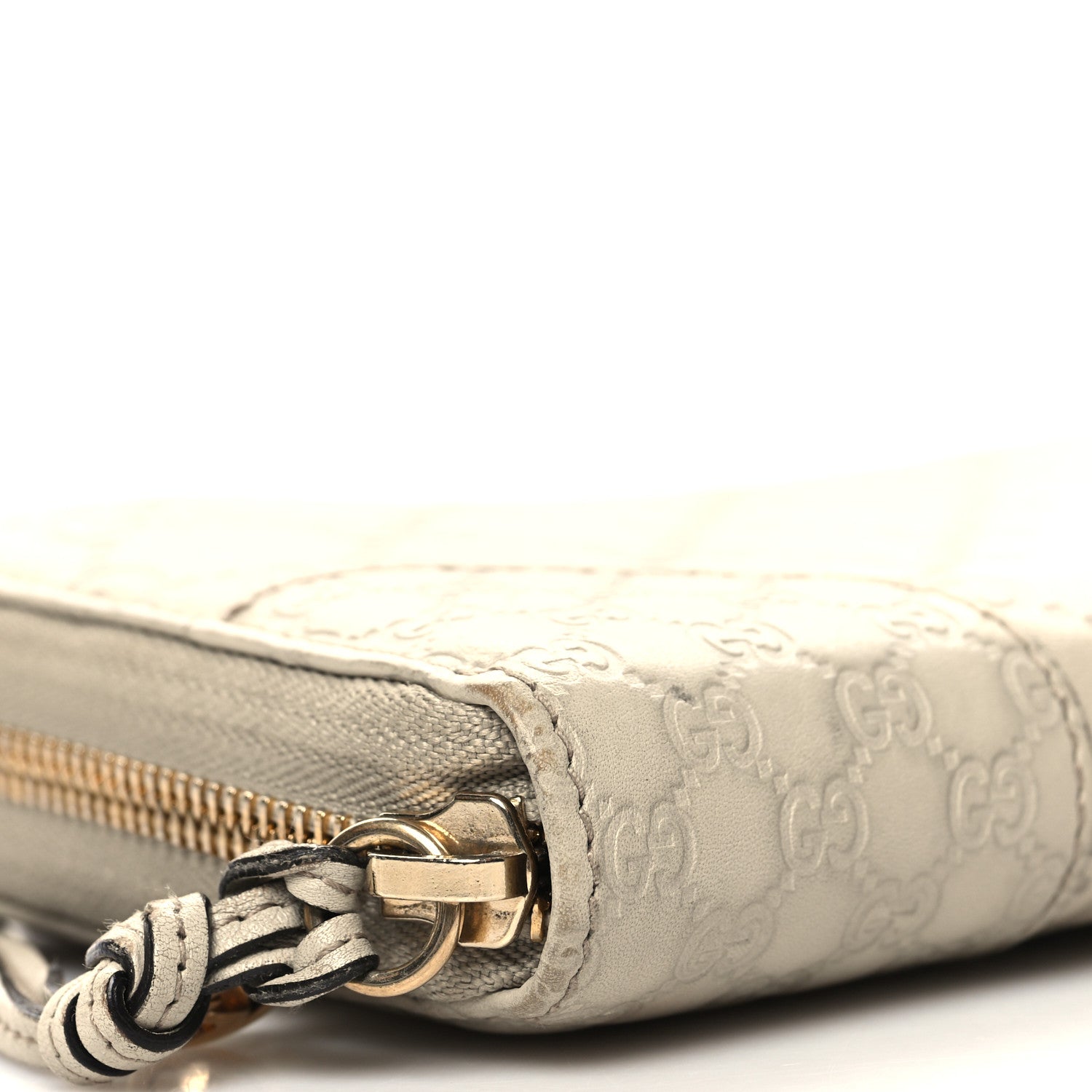 Gucci Guccissima Signature Microguccissima Bree Zip Around Wallet Off White 9 of 12