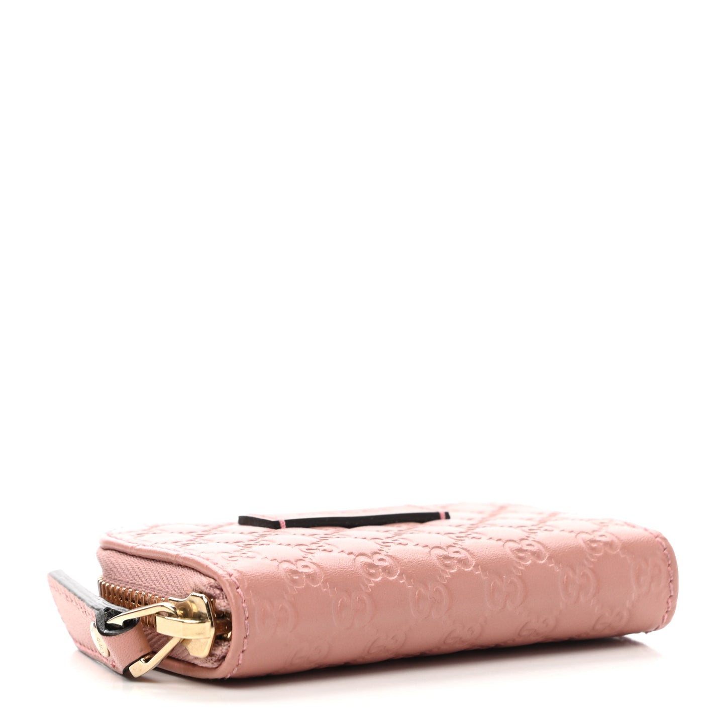 Microguccissima Zip Around Card Case Soft Pink