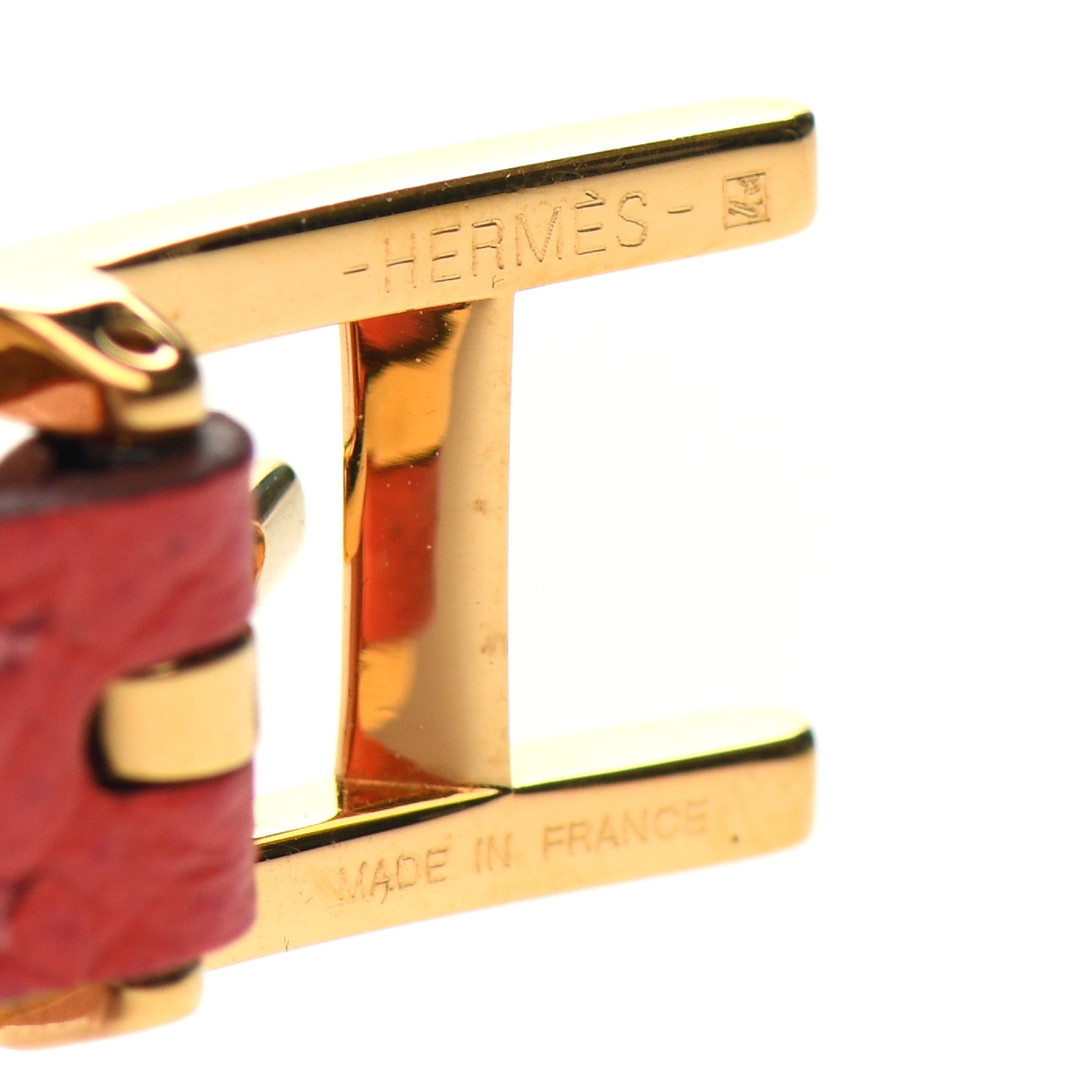 Hermes Epsom Behapi Double Tour Wrap Bracelet S Rose Jaipur Vermilion 4 of 5