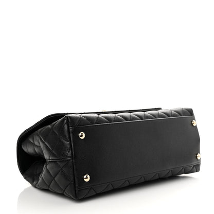 Chanel Caviar Quilted Small Coco Handle Flap Black 4 of 12