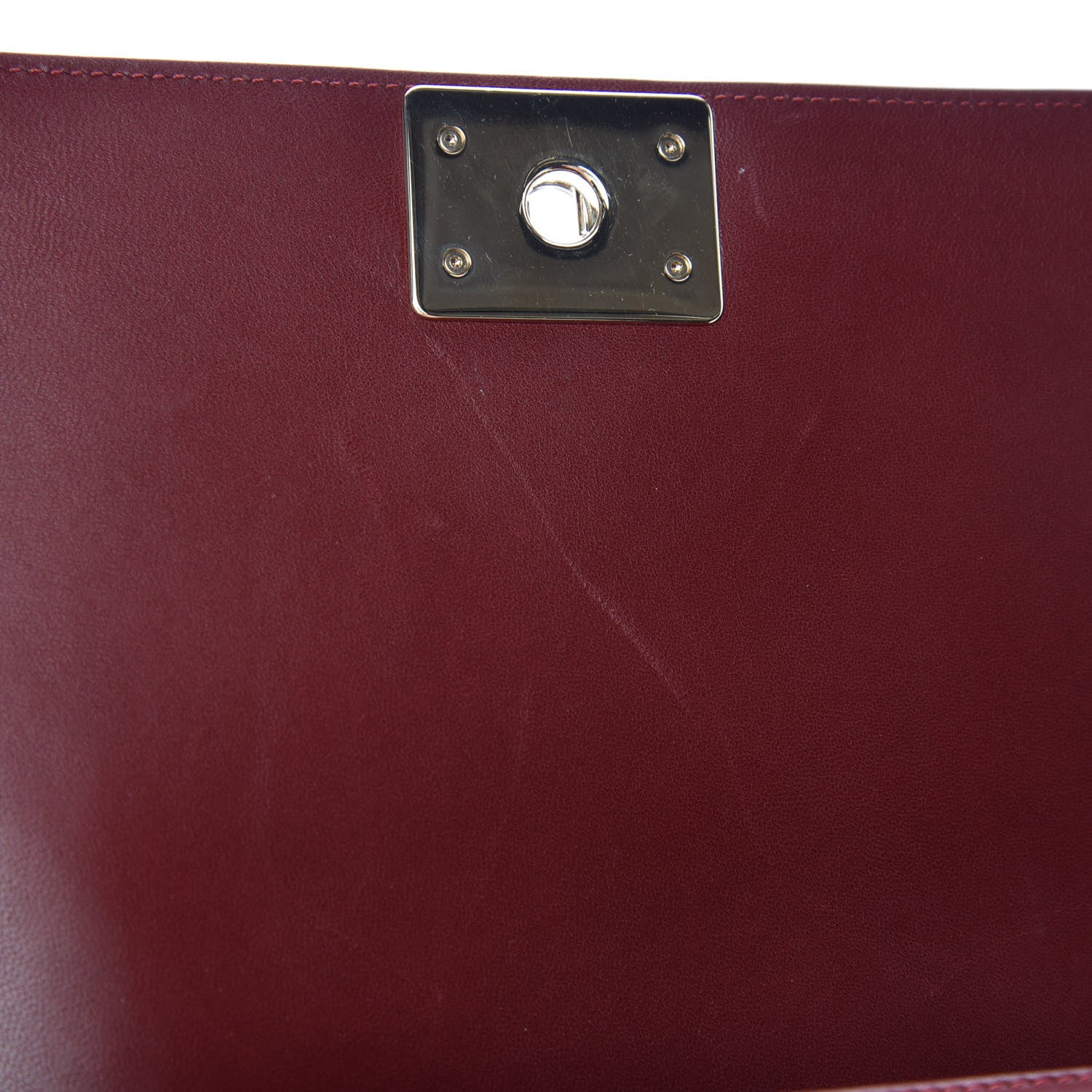 Chanel Lambskin Quilted Medium Boy Flap Burgundy 8 of 13