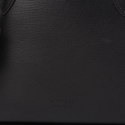 Burberry Grainy Calfskin Haymarket Check Medium Reversible Tote Black 8 of 10