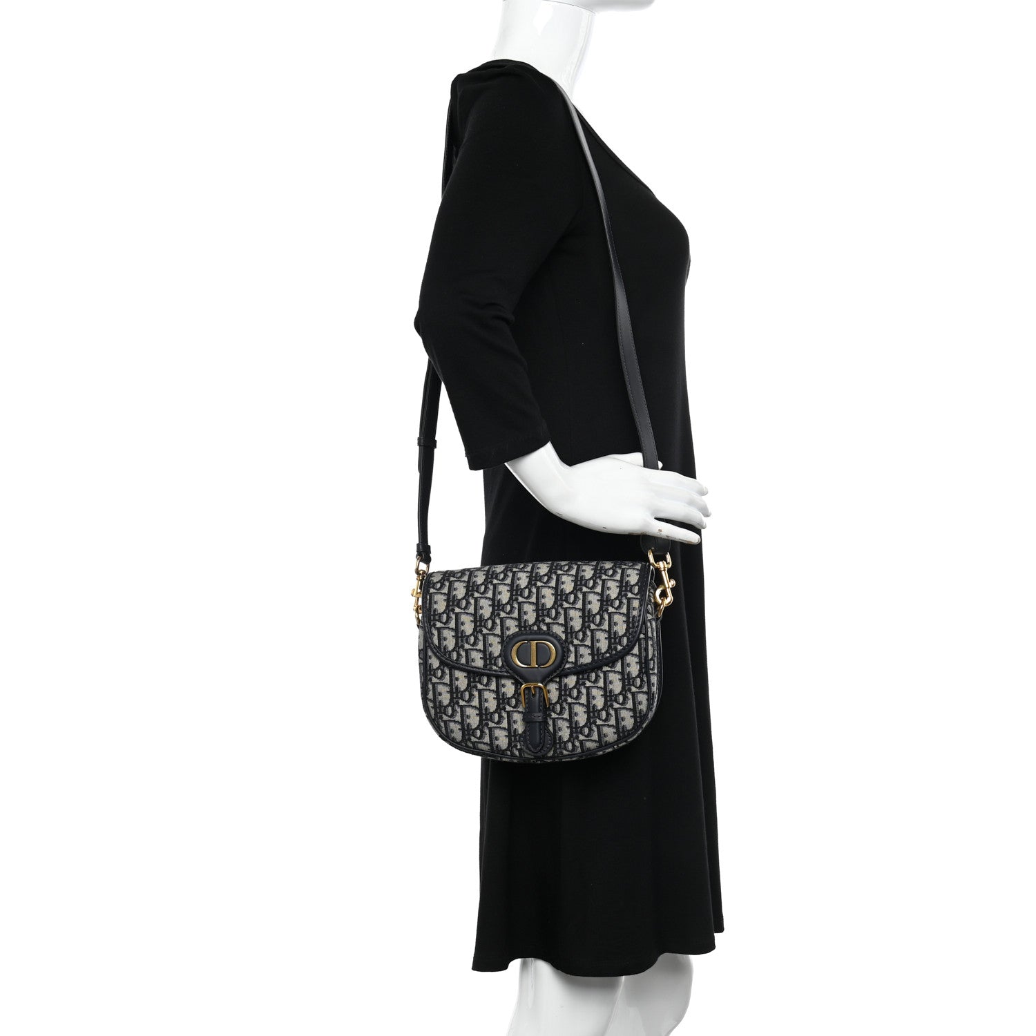 Christian Dior Oblique Medium Bobby Flap Blue 2 of 11