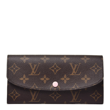 Louis Vuitton Monogram Emilie Wallet Rose Ballerine 1 of 7