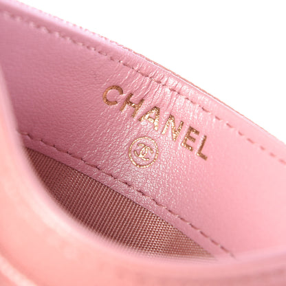 Chanel Iridescent Caviar Quilted Card Holder Pink 6 of 9