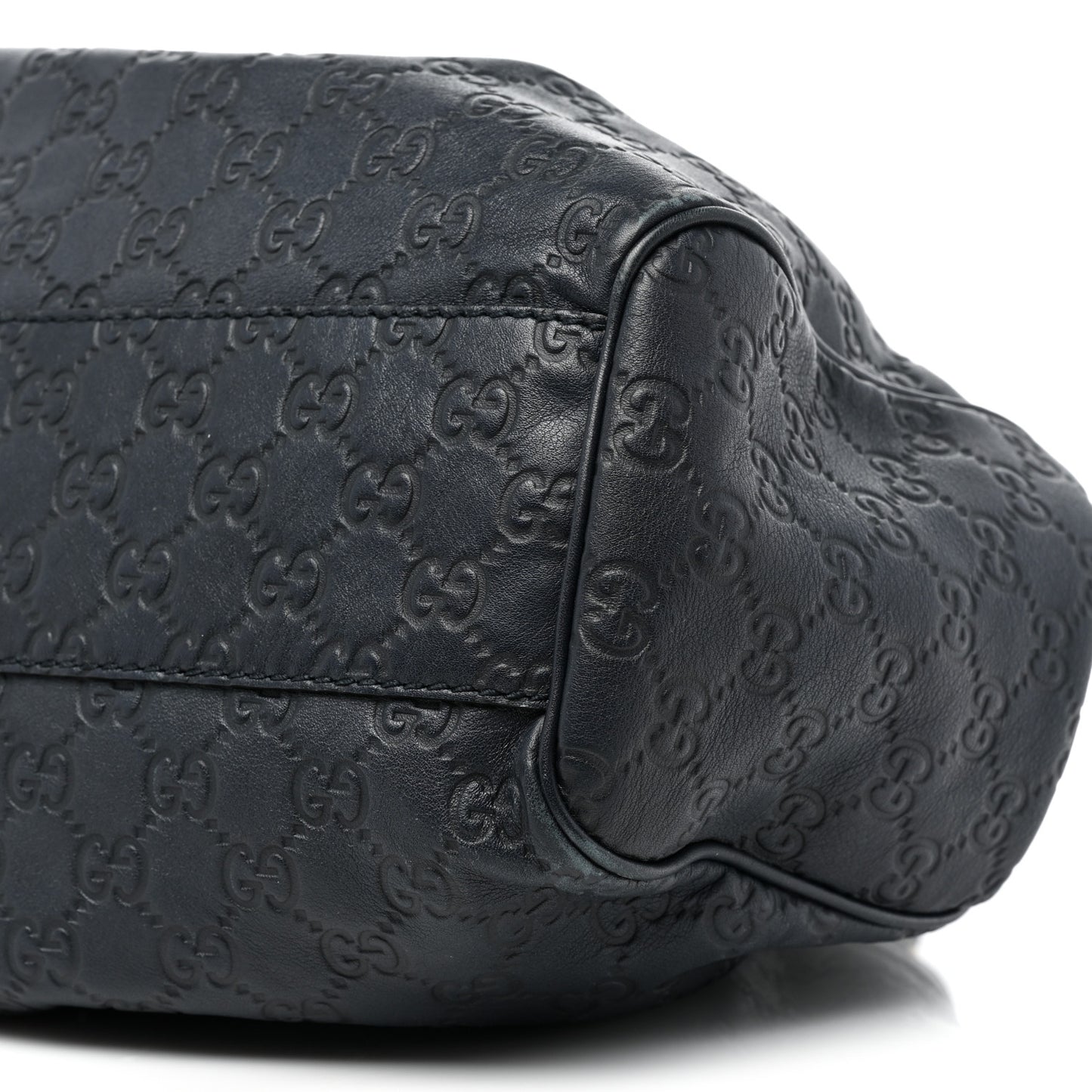 Guccissima Medium Sukey Tote Dark Blue