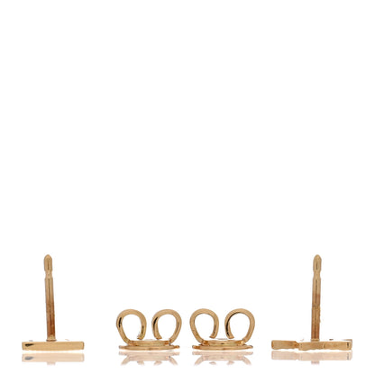 Gucci 18K Yellow Gold Icon Square Star Earrings 3 of 5