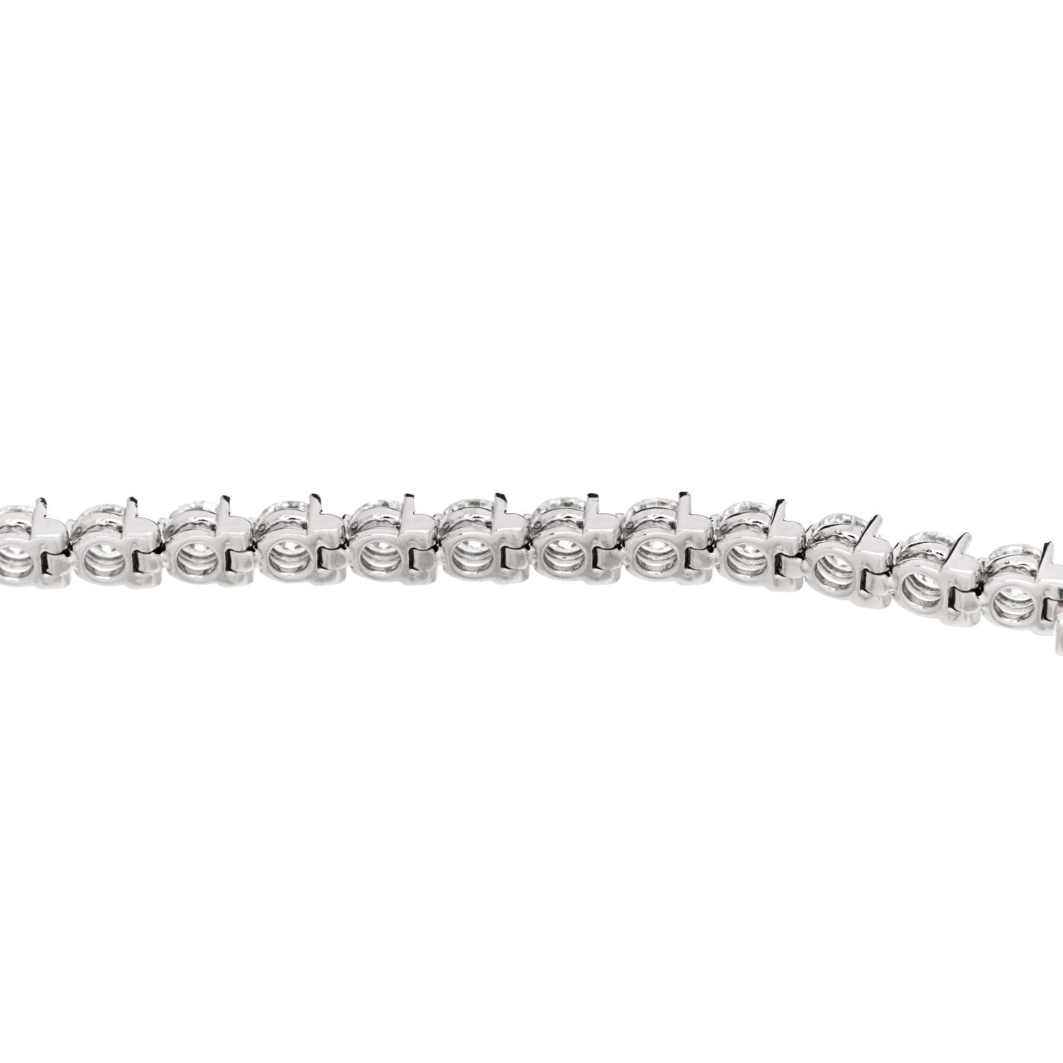 Parker & West by FASHIONPHILE 18K White Gold Diamond 7.86ctw Tennis Bracelet 5 of 6