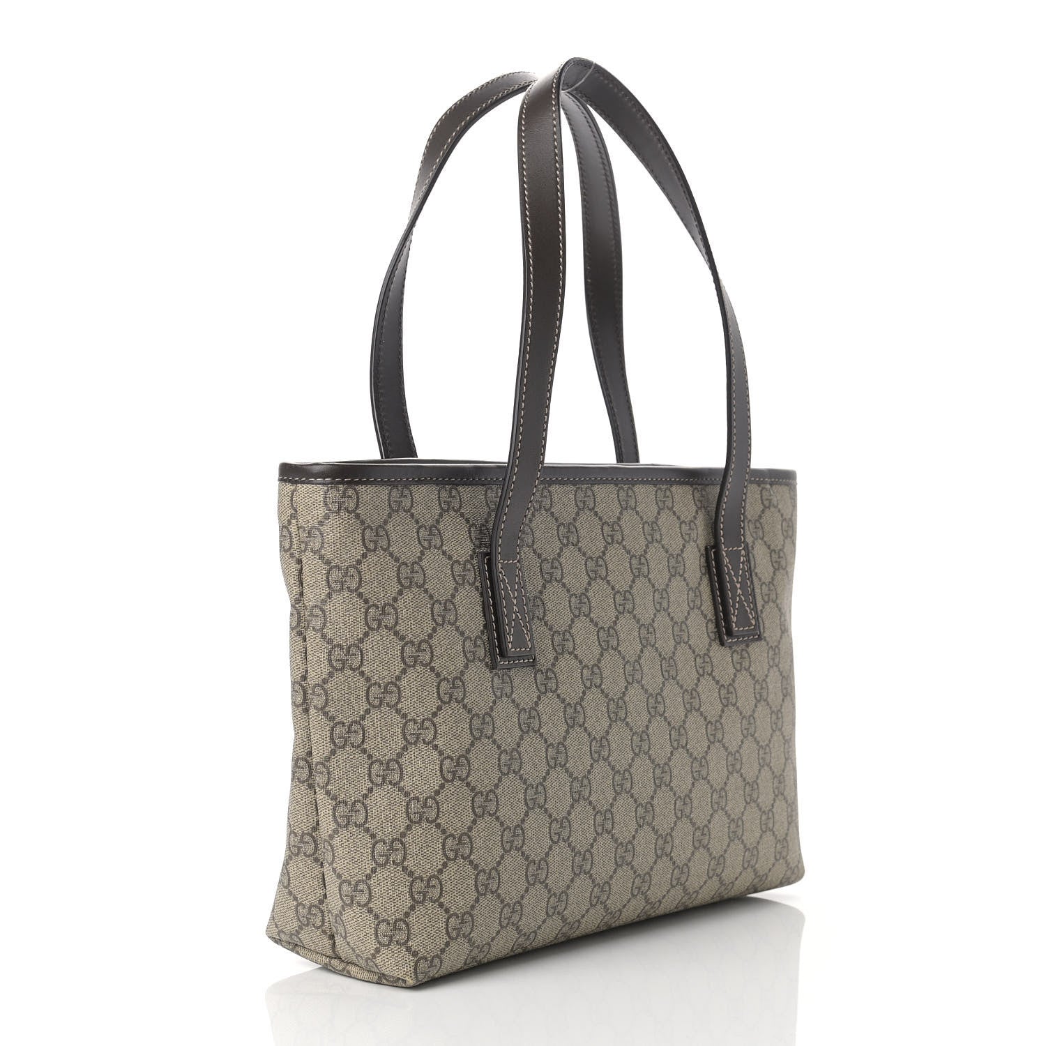 Gucci GG Supreme Monogram Small Joy Tote Dark Brown 3 of 12