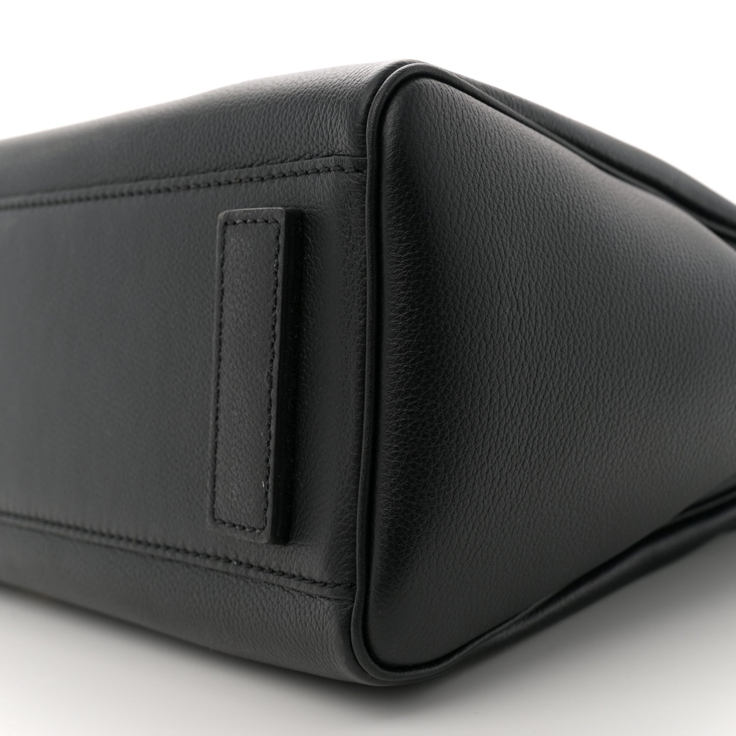 Grained Calfskin Large La Medusa Top Handle Bag Black Lilac