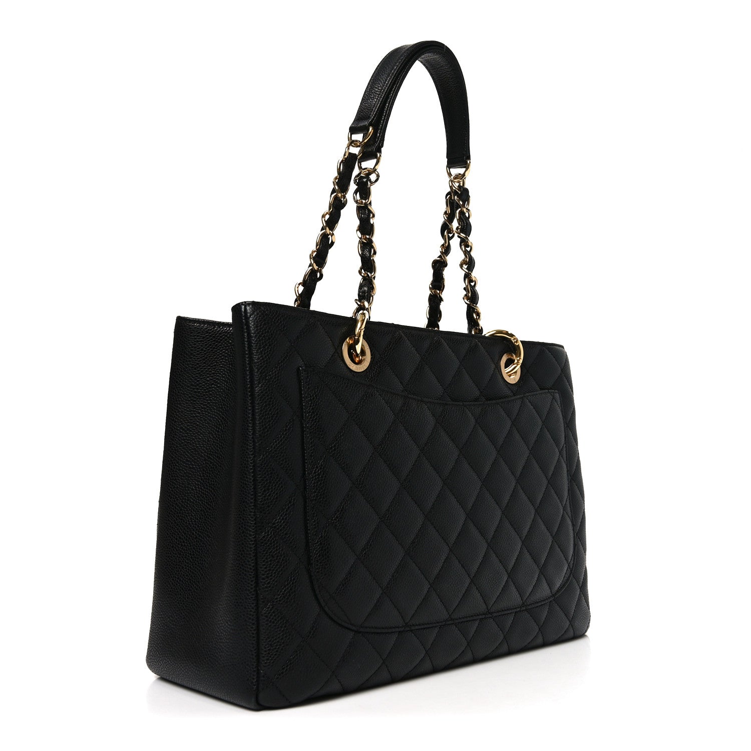 Chanel Caviar Quilted Grand Shopping Tote GST Black 3 of 11