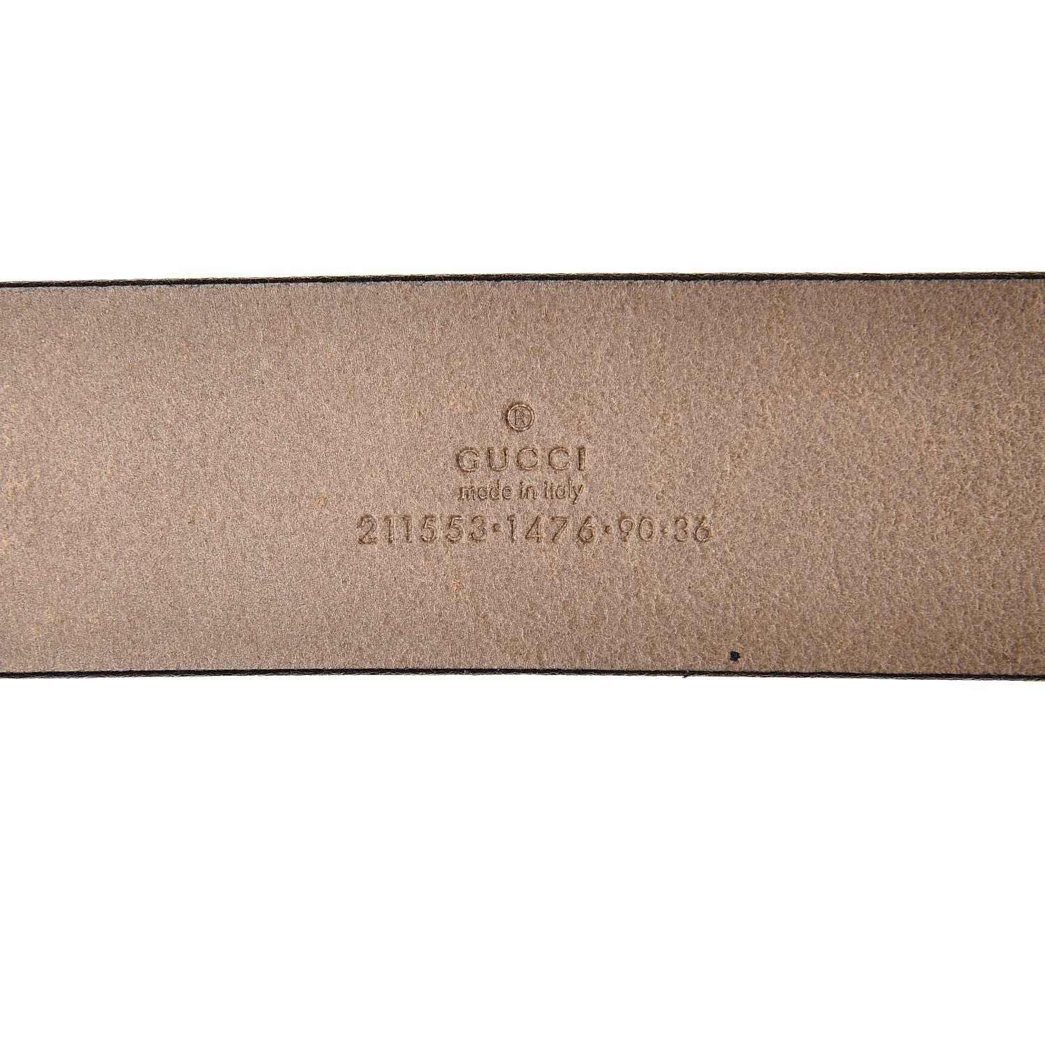 Gucci Calfskin Tortoise Gold Interlocking G Belt 90 36 Light Brown 4 of 7