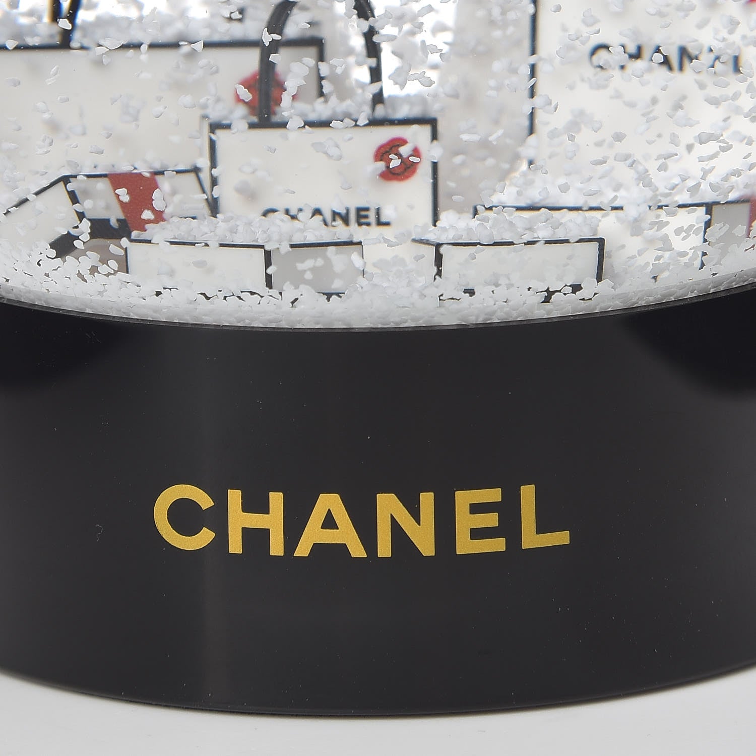 Chanel Glass CC Shopping Bag Snow Globe 4 of 5