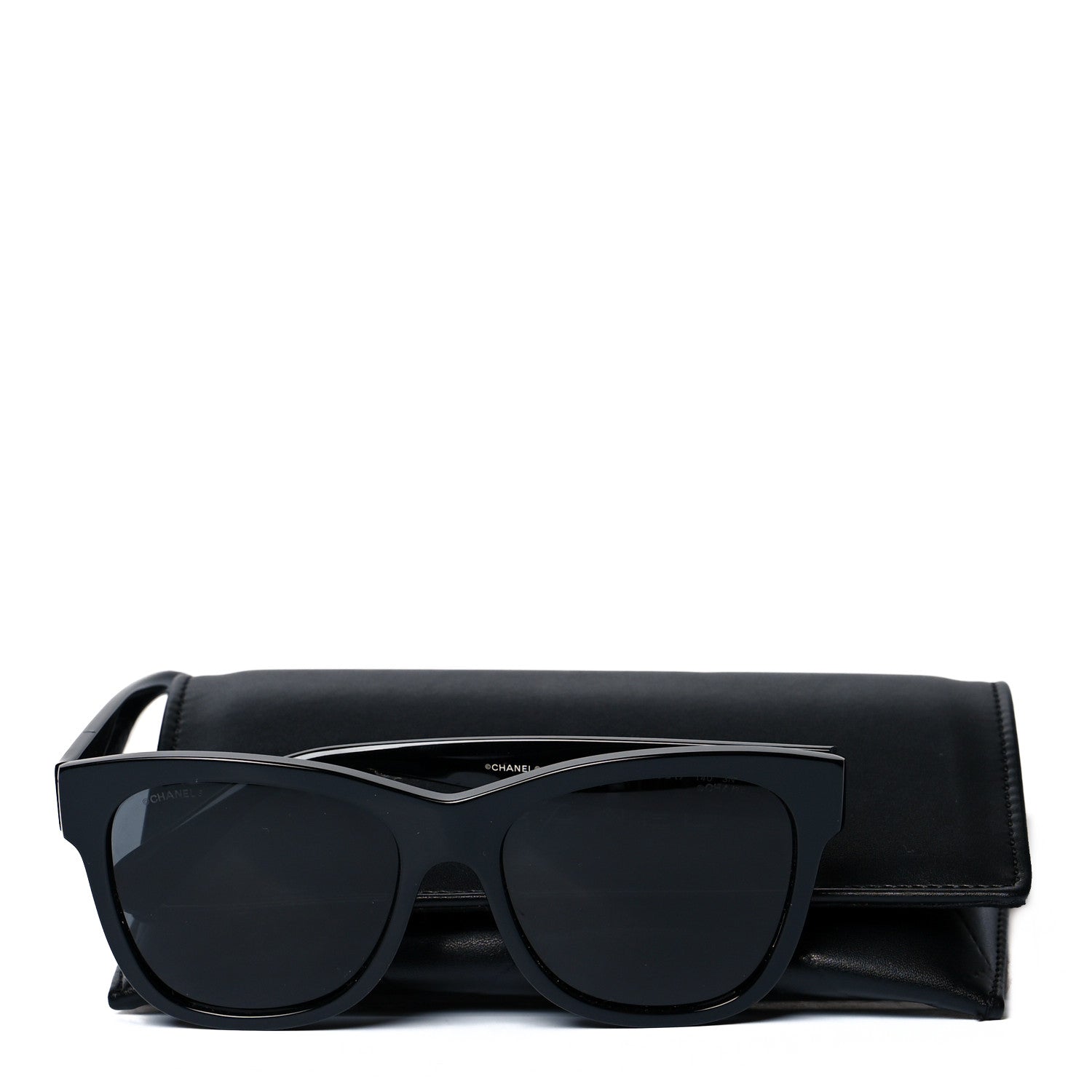 Chanel Acetate Polarized Square CC Sunglasses 5380 Black 7 of 7