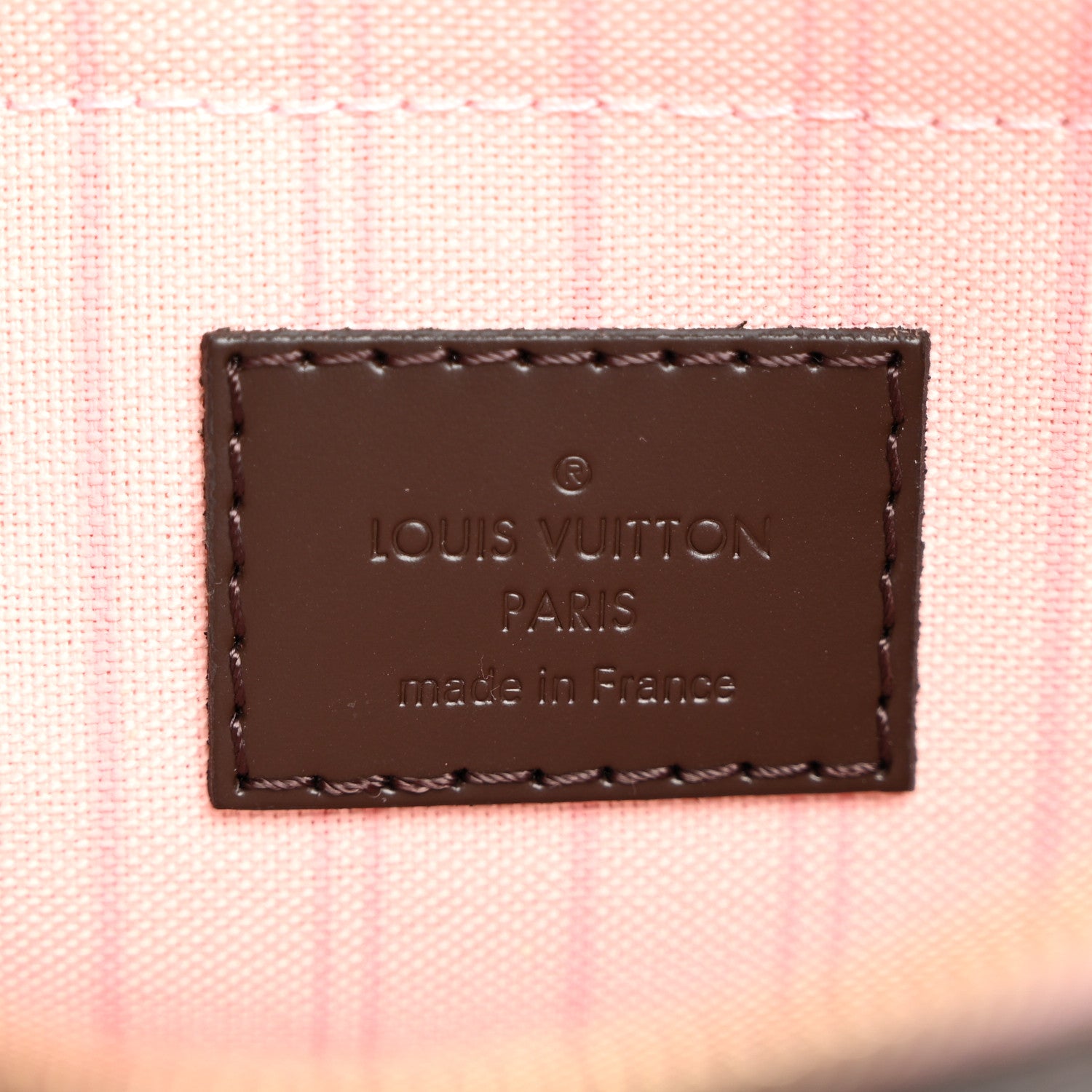 Louis Vuitton Damier Ebene Neverfull MM GM Pochette Rose Ballerine 6 of 7