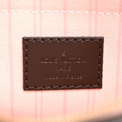 Louis Vuitton Damier Ebene Neverfull MM GM Pochette Rose Ballerine 6 of 7