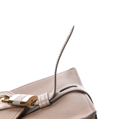 Chloe Shiny Grained Calfskin Medium Aby Day Shoulder Bag Motty Grey 10 of 12